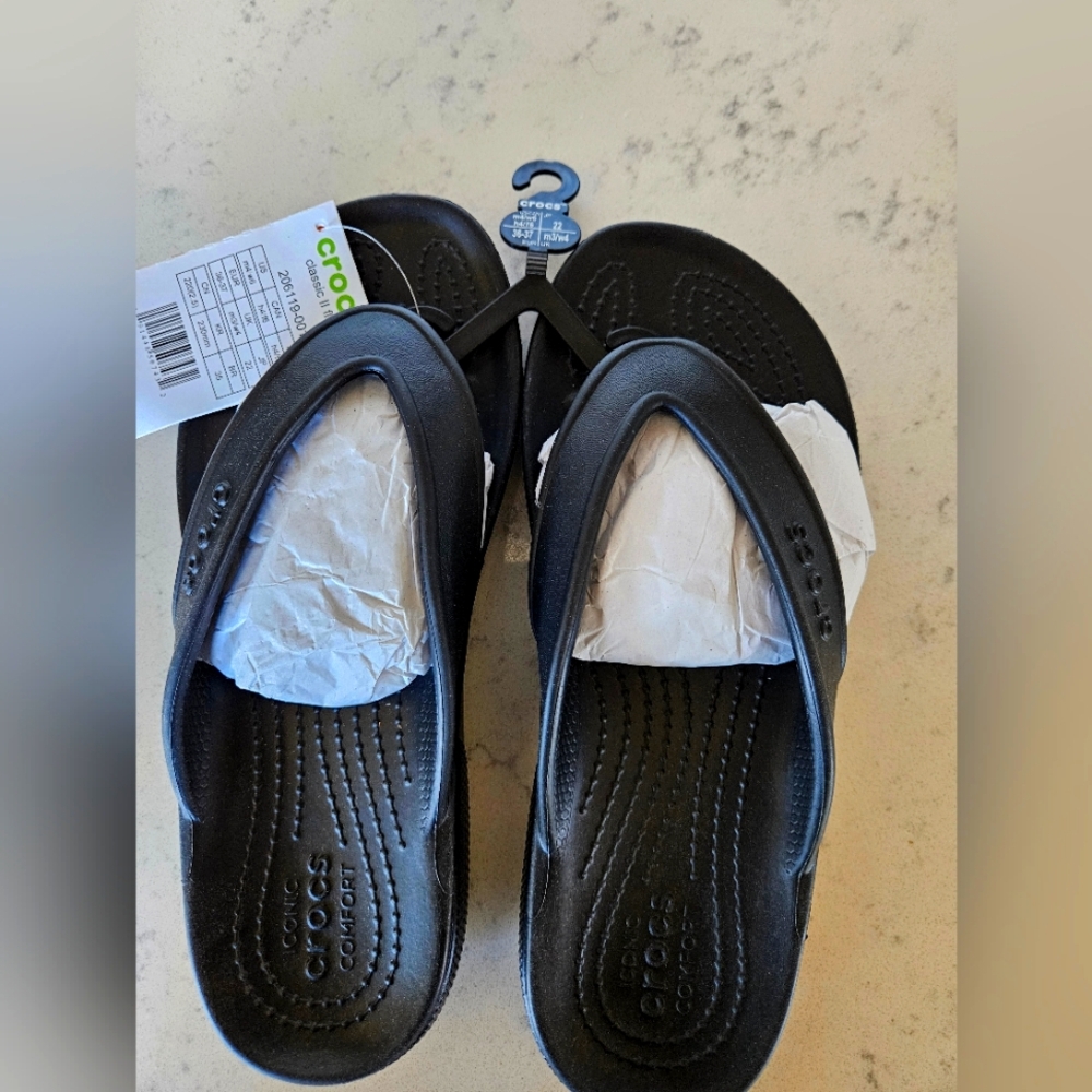 CROCS UNISEX Black Comfort Sandals